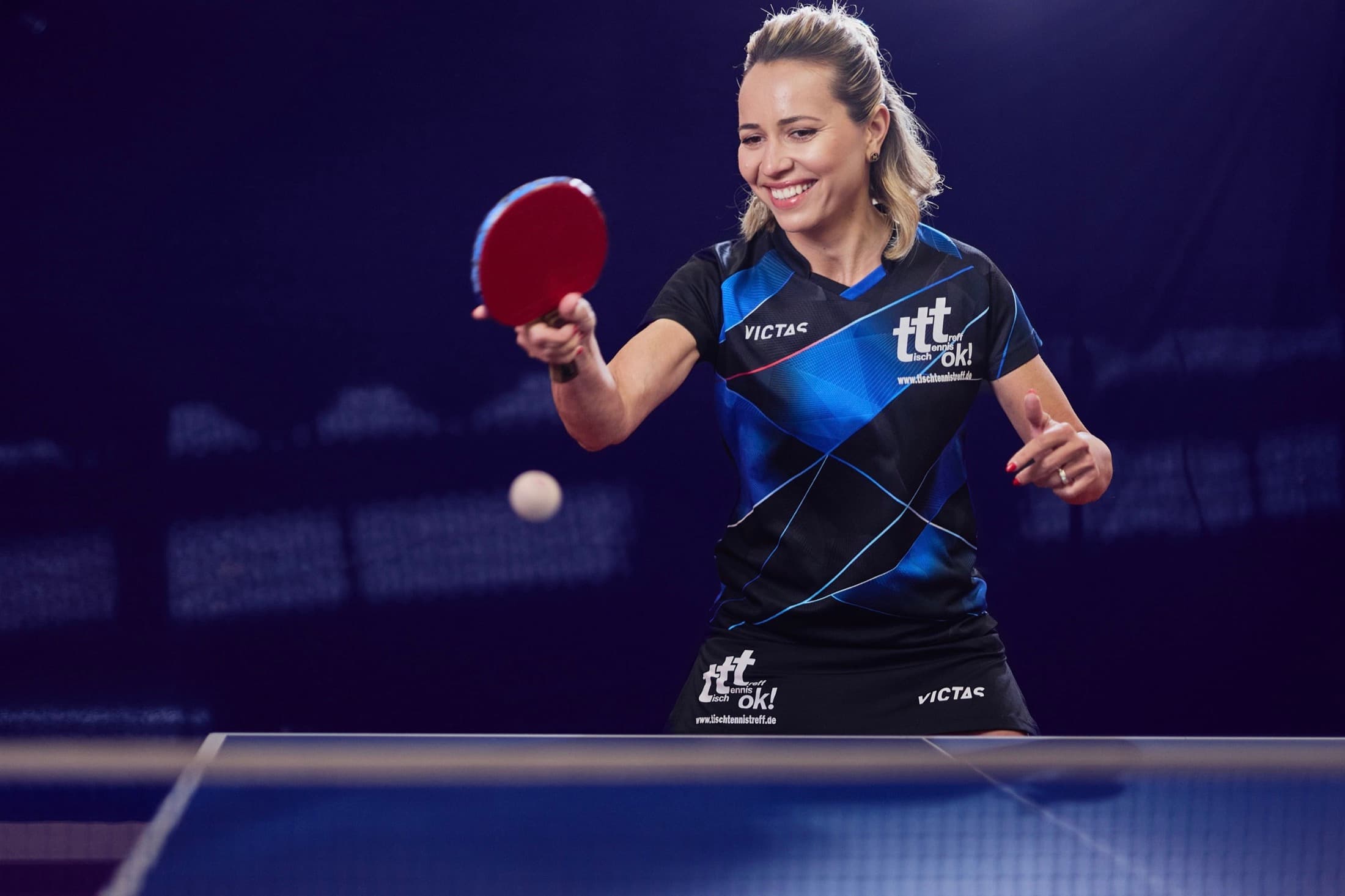 Table tennis training in Essen